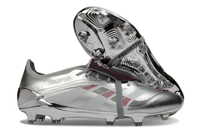 Chuteira Adidas Predator Elite Fold-Over Tongue FG - Prata