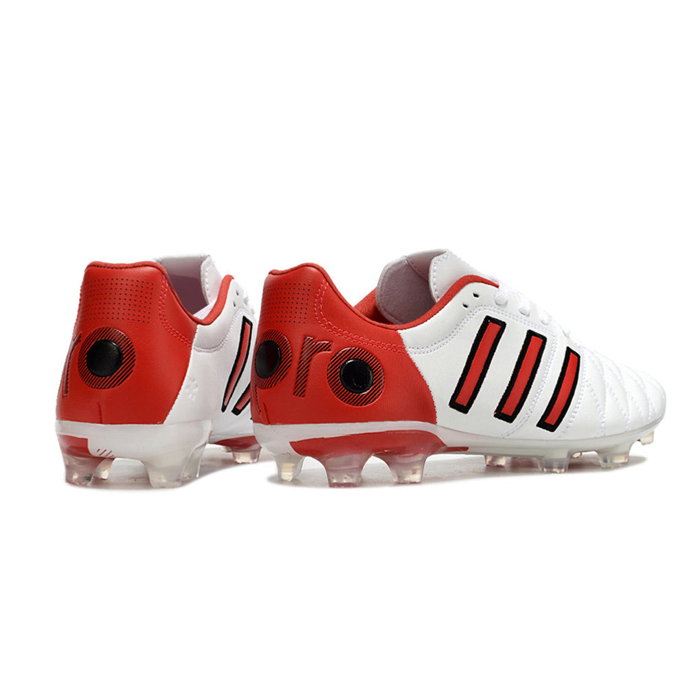 Chuteira Adidas AdiPure 11 Pro FG Branca e Vermelha