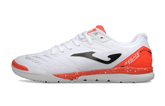 Chuteira Futsal Joma Regate Rebound IC Branca e Laranja