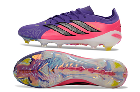 Chuteira Adidas Predator Elite FG 26 - Azul e Rosa