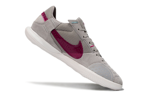Chuteira Futsal Nike Street Gato IC - Cinza e Vinho