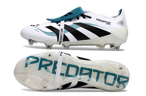 Chuteira Adidas Predator Elite Fold-Over Tongue FG - Branca, Verde e Preta