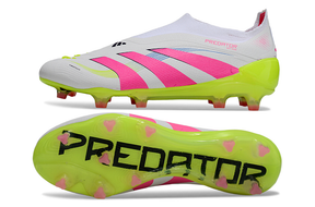 Chuteira Adidas Predator Elite FG - Branca, Rosa e Amarela