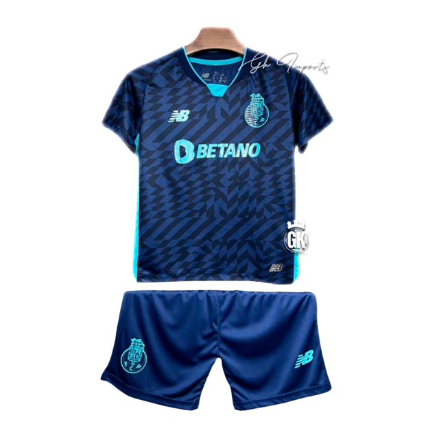 Conjunto infantil FC Porto azul terceiro equipamento 2024/25