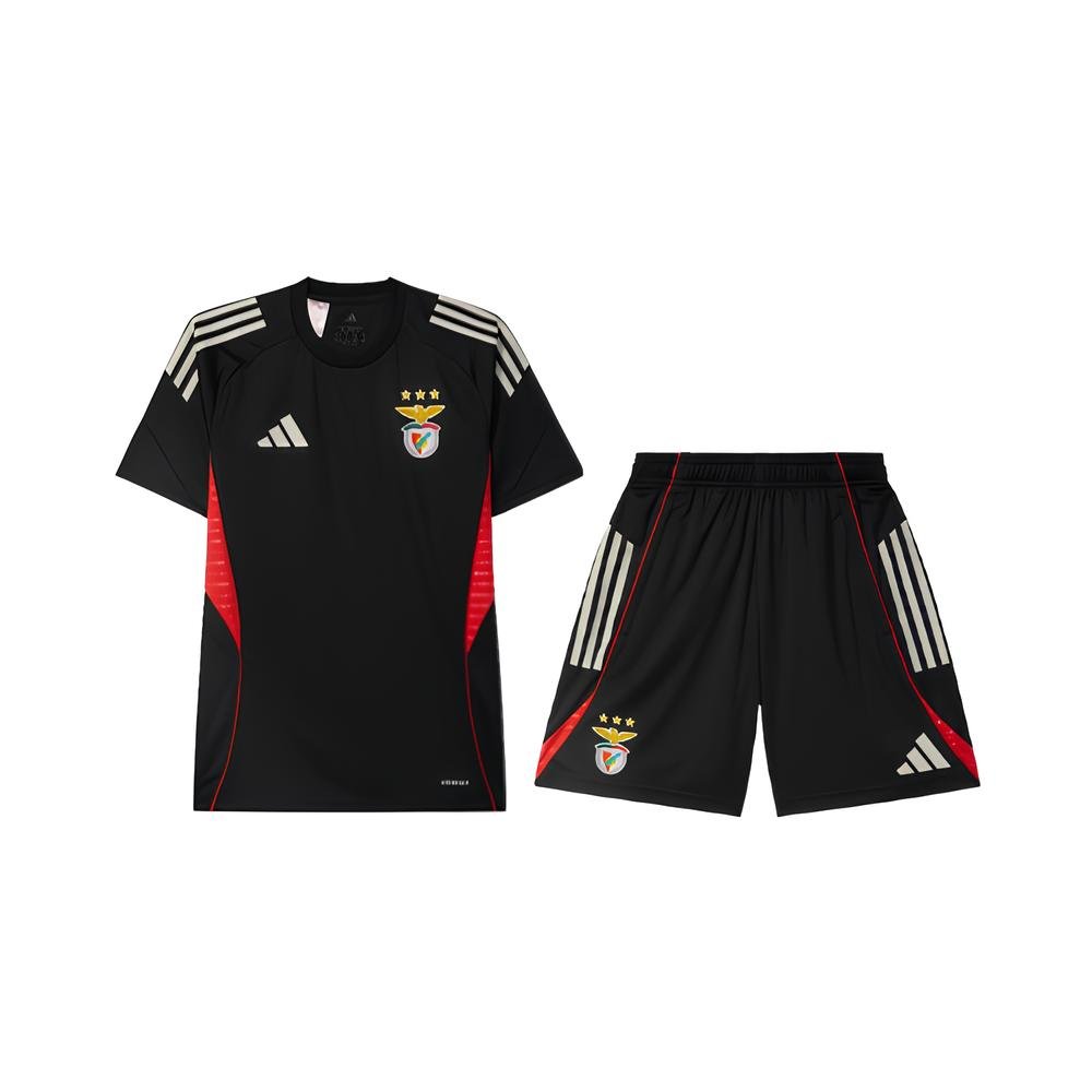 Benfica 25/26 - Equipamento de Treino Adidas - Preto
