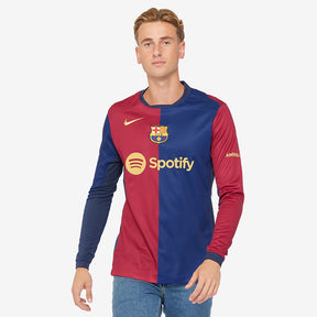 Camisola Manga Longa Nike FC Barcelona 2024/25 Torcedor, estilo moderno e confortável para torcedores.