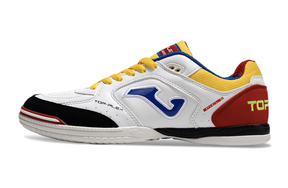 Chuteira de Futsal JOMA IC Branca, Azul e Vermelho