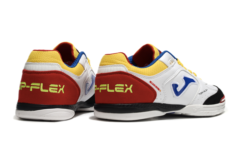 Chuteira de Futsal JOMA IC Branca, Azul e Vermelho
