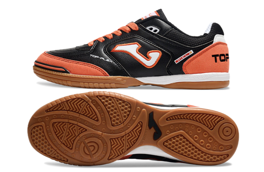 Chuteira de Futsal JOMA IC Preta e Laranja