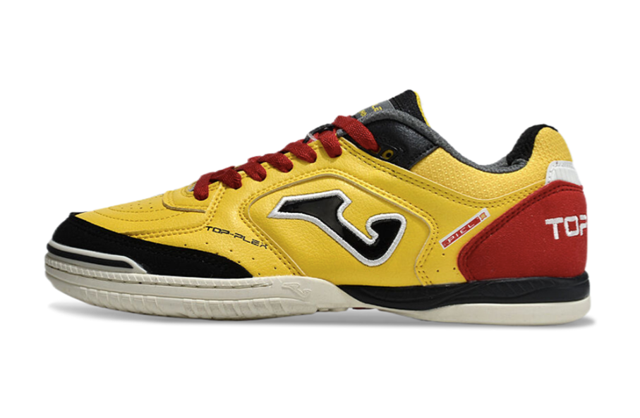 Chuteira de Futsal JOMA IC Amarelo, Preta e Vermelho