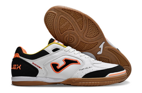 Chuteira de Futsal JOMA IC Branca, Preta e Laranja