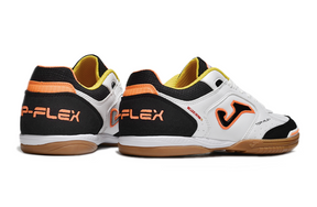 Chuteira de Futsal JOMA IC Branca, Preta e Laranja