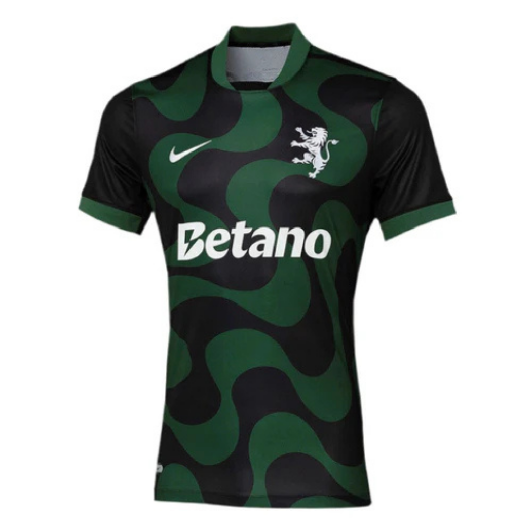 Conjunto Infantil Alternativo Preto 2025/26 - Leões
