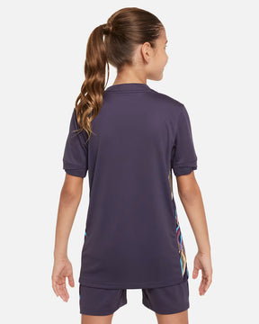 Conjunto Infantil Inglaterra Away 24/25 Roxo - Nike