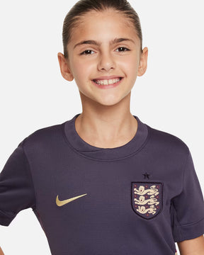 Conjunto Infantil Inglaterra Away 24/25 Roxo - Nike