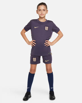 Conjunto Infantil Inglaterra Away 24/25 Roxo - Nike