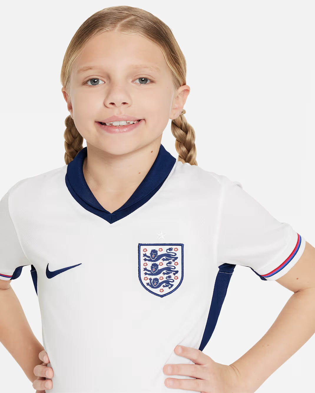 Conjunto Infantil Inglaterra Home 24/25 Branco - Nike
