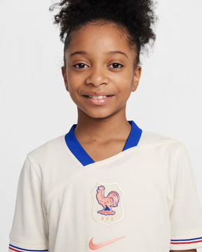 Conjunto Infantil França Away 2025 Branco - Nike