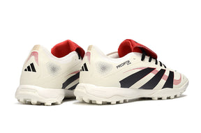 Chuteira Adidas Predator Elite Fold-Over Tongue TF - Begê, Preta e Vermelha