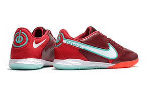 Chuteira Futsal Nike Tiempo Legend 9 Elite IC Vermelho, ideal para performance em quadra.