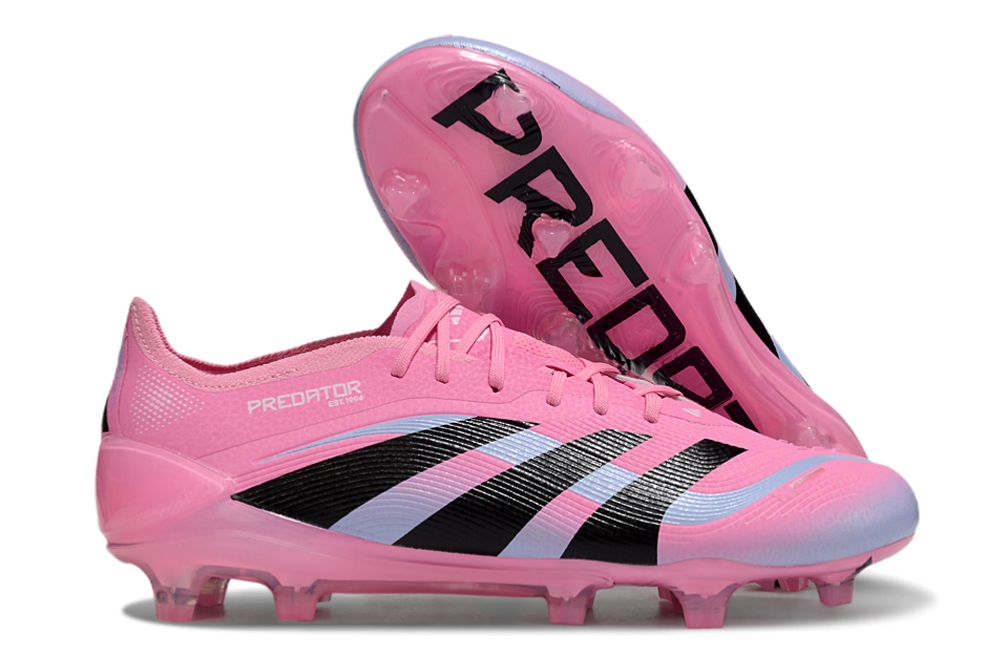 Chuteira Adidas Predator Elite FG - Rosa e Preta