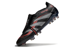 Chuteira Adidas Predator Elite FG Tongue Preta e Vermelha