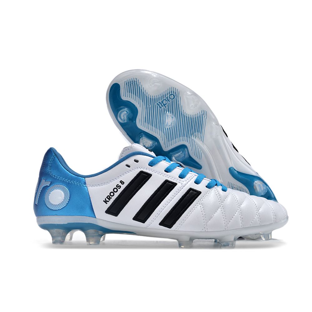 Chuteira Adidas AdiPure 11 Pro FG Branca e Azul - Toni Kroos