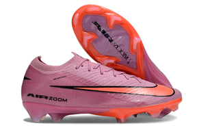 Chuteira Nike Air Zoom Mercurial Vapor 16 Elite FG - Rosa - Pack Scary Good em destaque com sola vibrante.