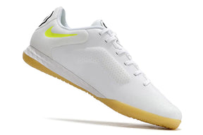 Chuteira Futsal Nike Tiempo Legend 9 Elite IC Branco com design leve e conforto para desempenho em quadra.