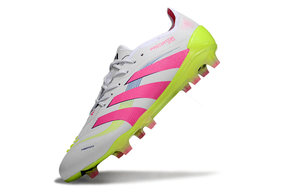 Chuteira Adidas Predator Elite FG - Branca, Rosa e Amarela
