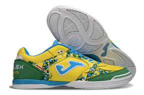 Chuteira Futsal Joma Top Flex Rebound IC Amarela com design vibrante e sola antiderrapante para desempenho superior.