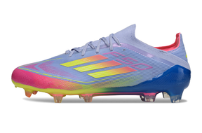 Chuteira Adidas F50 FG Elite Roxa, Rosa e Verde