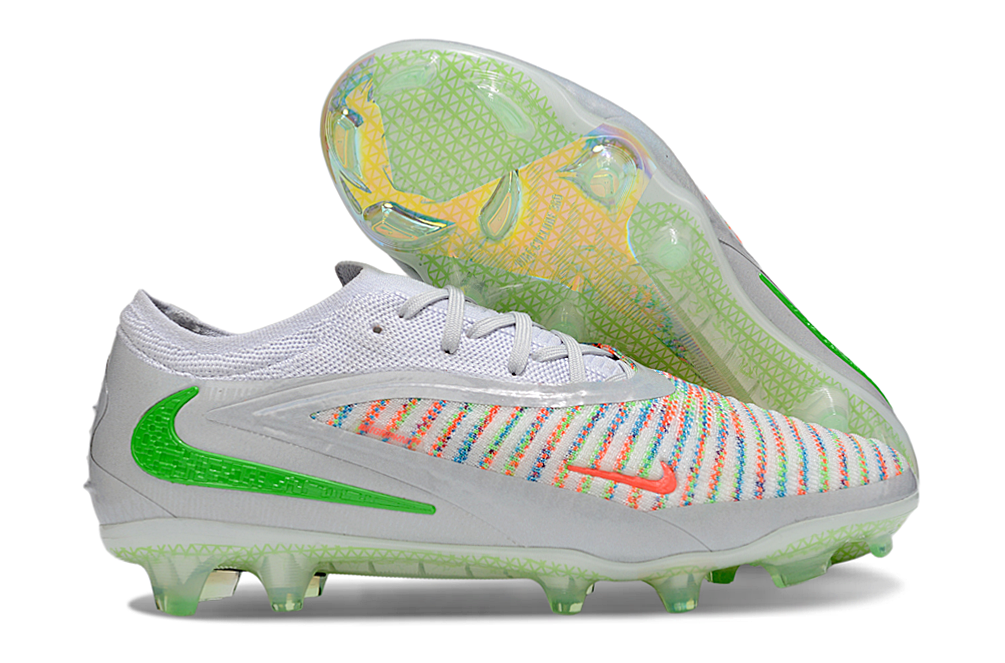 Chuteira Nike Phantom 6 Elite FG Branca e Dourada "EA FC"