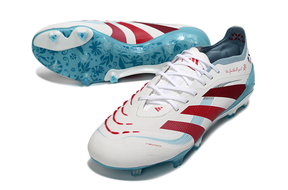 Chuteira Adidas Predator Elite FG - Ed. "Japan" com design exclusivo e tecnologia de desempenho superior.