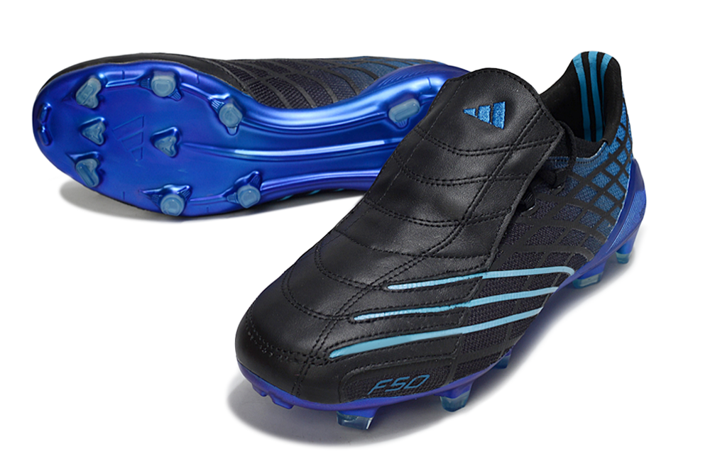 Chuteira Adidas F50 Elite FG Spider Preta e Azul