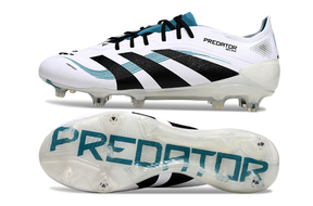 Chuteira Adidas Predator Elite FG - Branca e Azul