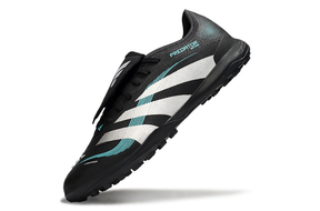 Chuteira Adidas Predator Elite Fold-Over Tongue TF - Preta, Prata e Azul