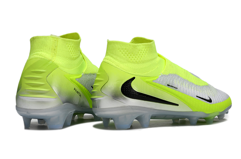 Chuteira Nike Phantom 6 Elite FG - Verde e  Branca