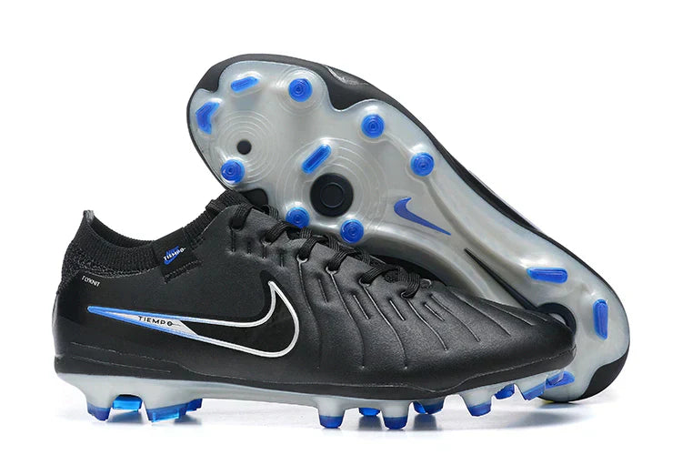 Chuteira Nike Tiempo Legend 10 FG - Preta e Azul - Pack Shadow