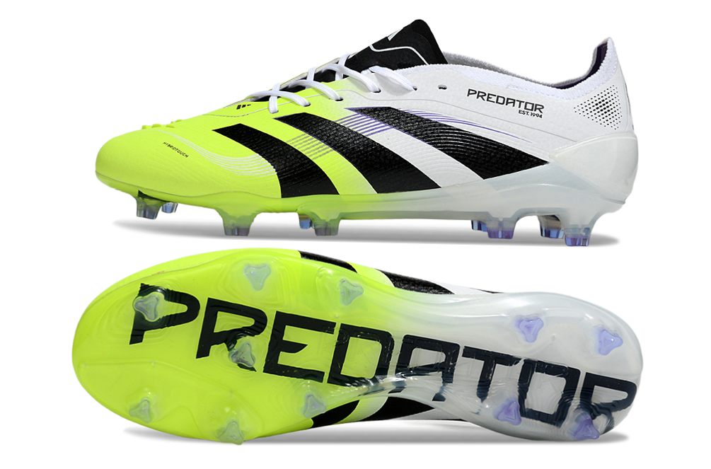 Chuteira Adidas Predator Elite FG - Branca e Amarela