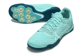 Chuteira Futsal Nike React Gato IC - Azul Oceano com design inovador e tecnologia de amortecimento