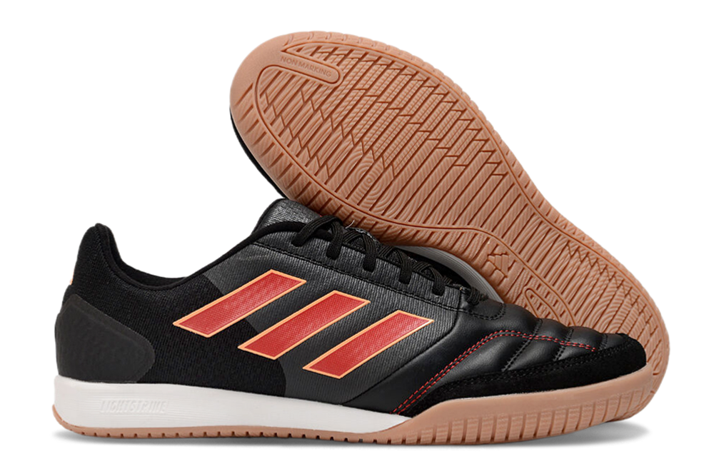 Chuteira Futsal Adidas Competition Top IC Preta e Laranja