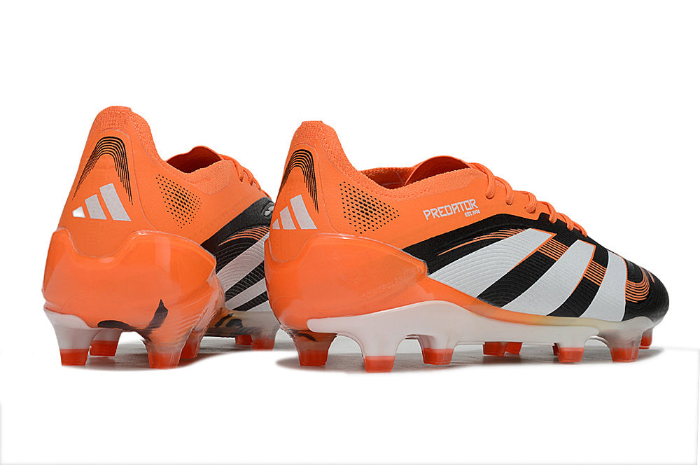 Chuteira Adidas Predator Elite FG - Preta e Laranja