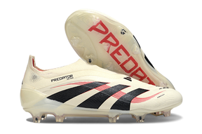 Chuteira Adidas Predator Elite FG Laceless Bege e Preta