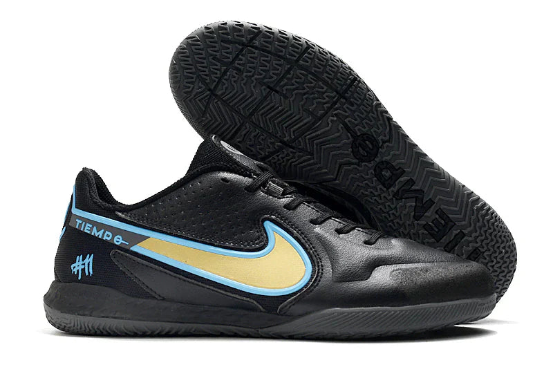 Chuteira Futsal Nike Tiempo Legend 9 Elite IC com design moderno e solado ideal para jogadas rápidas.