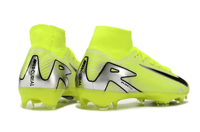 Chuteira Nike Air Zoom Mercurial Superfly 10 Elite FG em amarelo vibrante para desempenho superior no futebol.