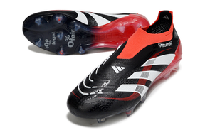 Chuteira Adidas Predator Elite FG - Preta e Vermelha