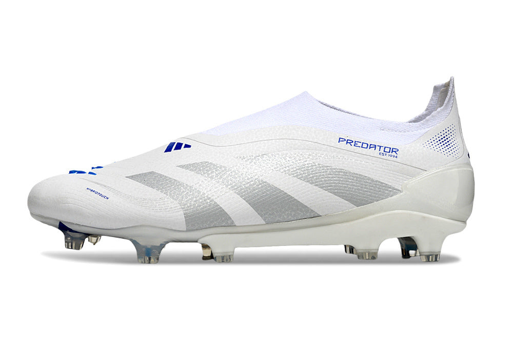 Chuteira Adidas Predator Elite FG - Branca e Azul