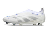 Chuteira Adidas Predator Elite FG - Branca e Azul