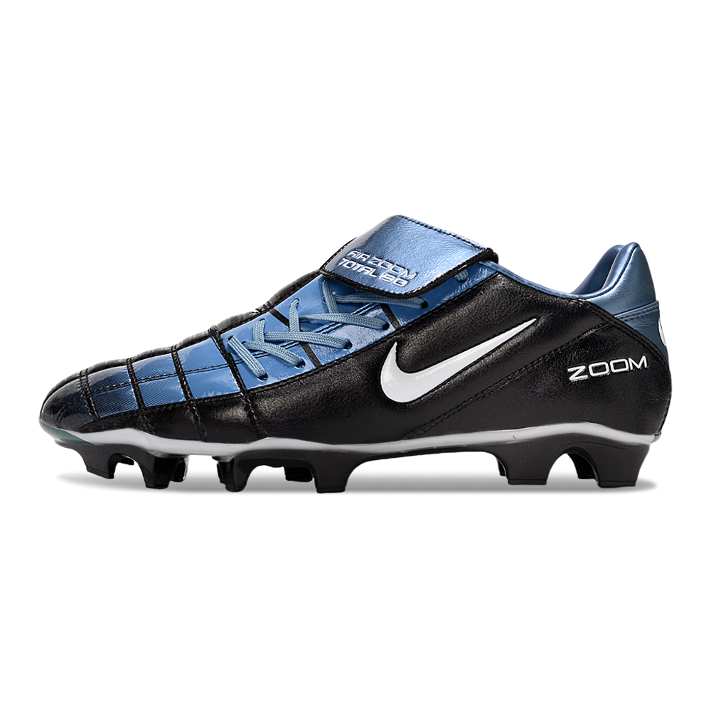 Chuteira Nike Total 90 FG Preta e Azul